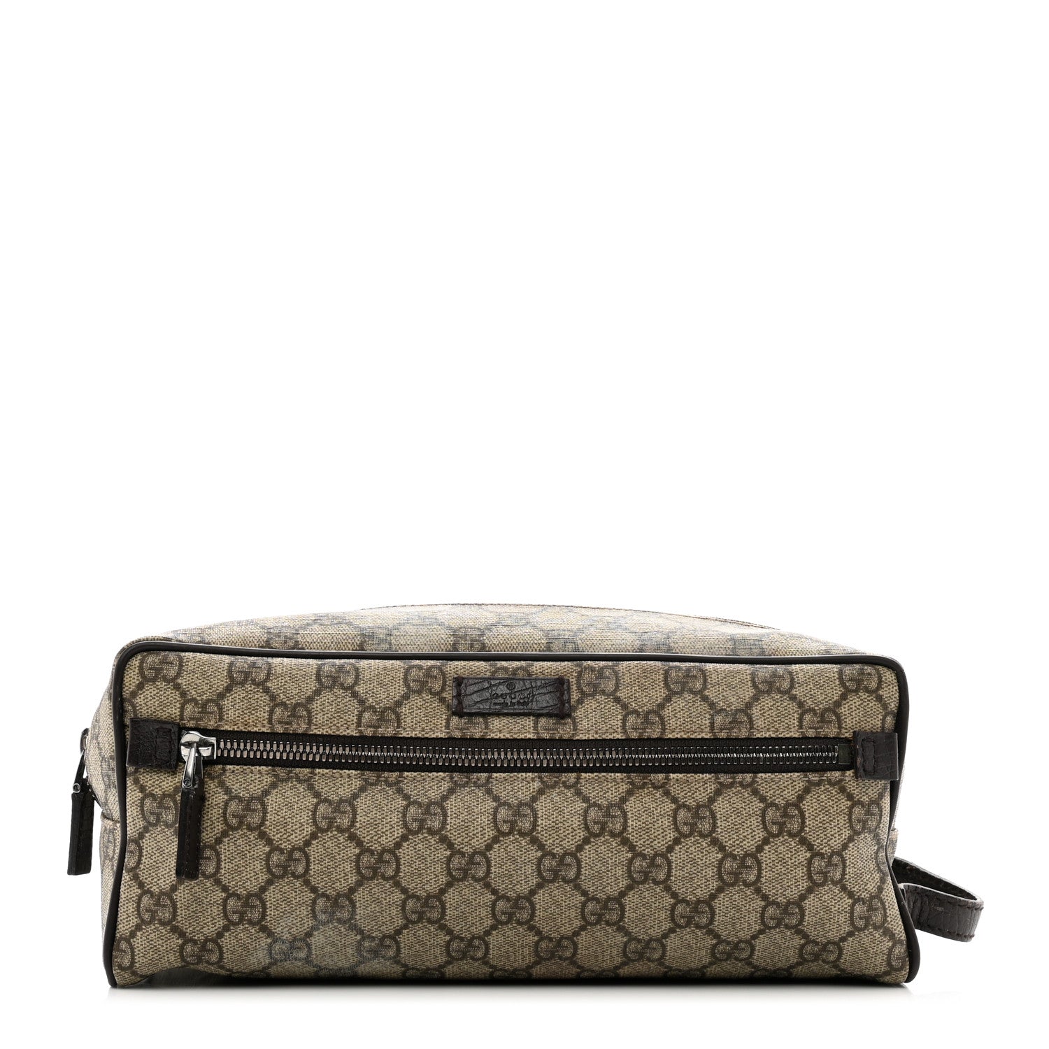 Gucci GG Supreme Monogram Toiletry Case Beige 1 of 11