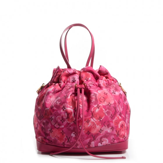 Nylon Monogram Ikat Noefull MM Rose Indien