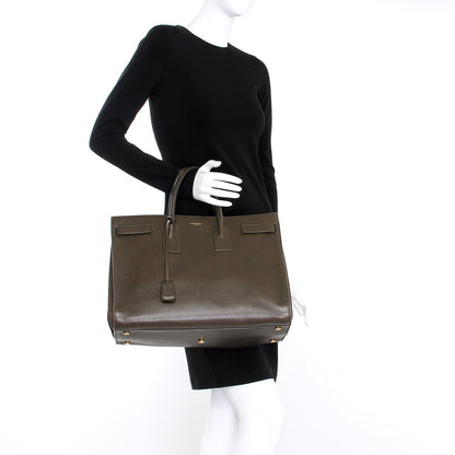 Saint Laurent Calfskin Large Sac De Jour Carryall Mousse 2 of 18