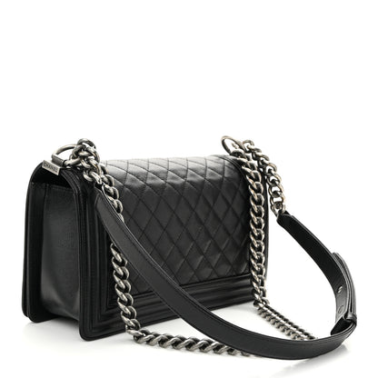 Chanel Caviar Quilted Medium Boy Flap Black 3 of 11