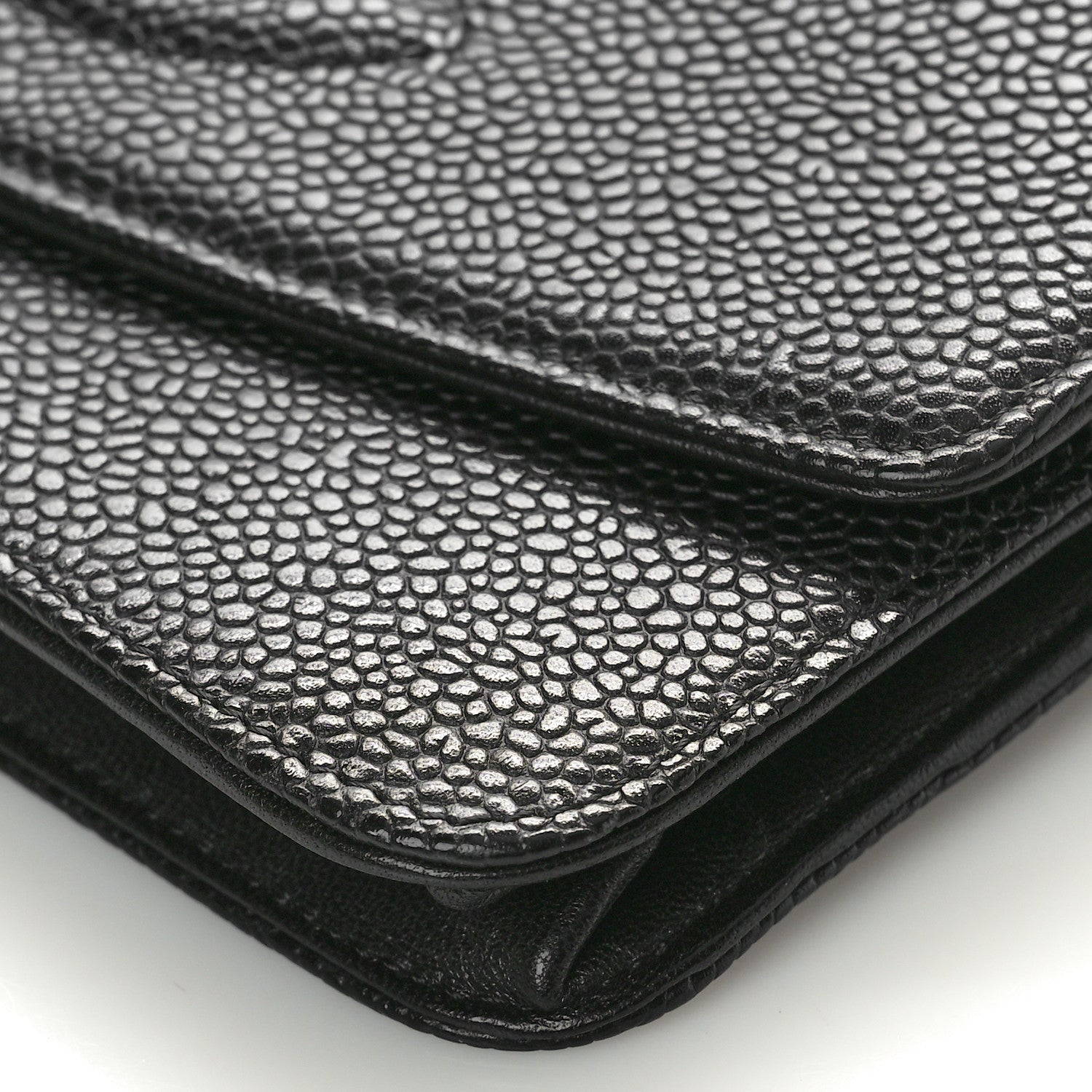 Chanel Caviar Timeless CC Wallet On Chain WOC Black 10 of 10