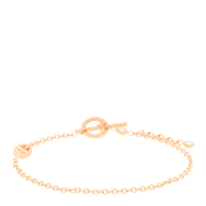 Hermes 18K Rose Gold Diamond Farandole Toggle Bracelet 1 of 3