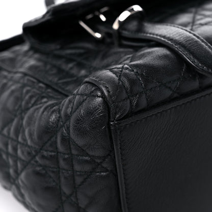 Christian Dior Lambskin Cannage Large Stardust Backpack Black 7 of 12