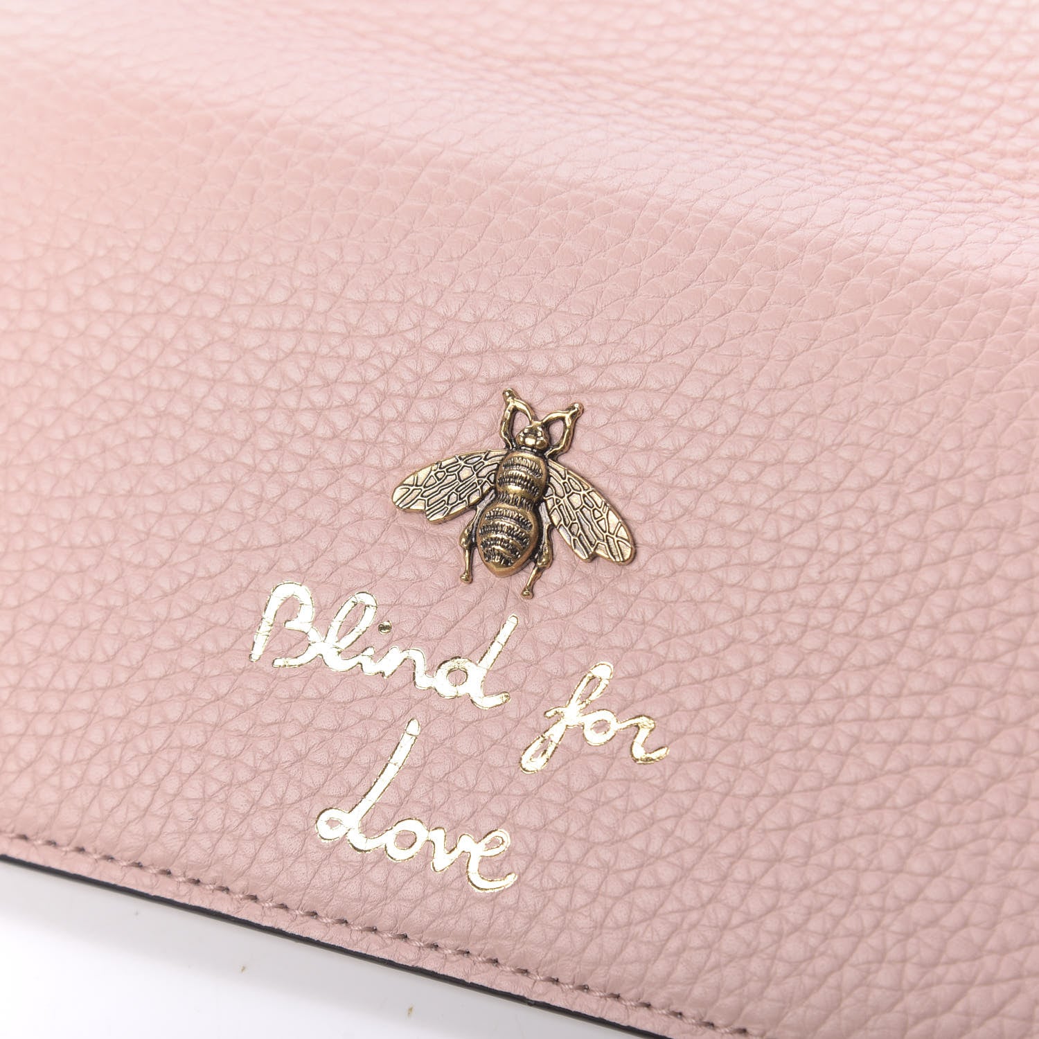 Gucci Calfskin Animalier Continental Wallet Porcelain Rose 8 of 9