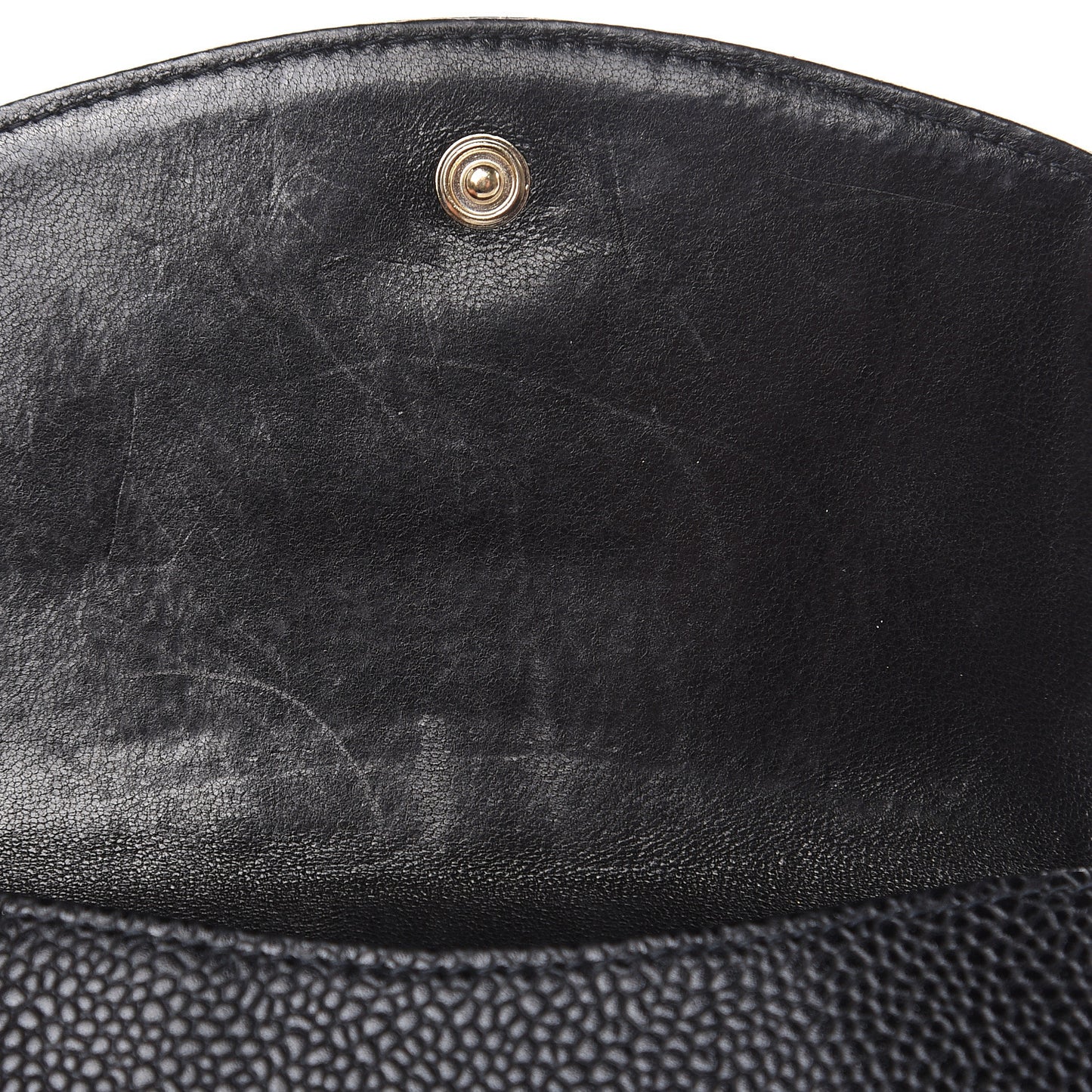Caviar Timeless CC Compact French Wallet Black