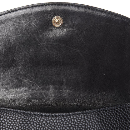 Chanel Caviar Timeless CC Compact French Wallet Black 8 of 10