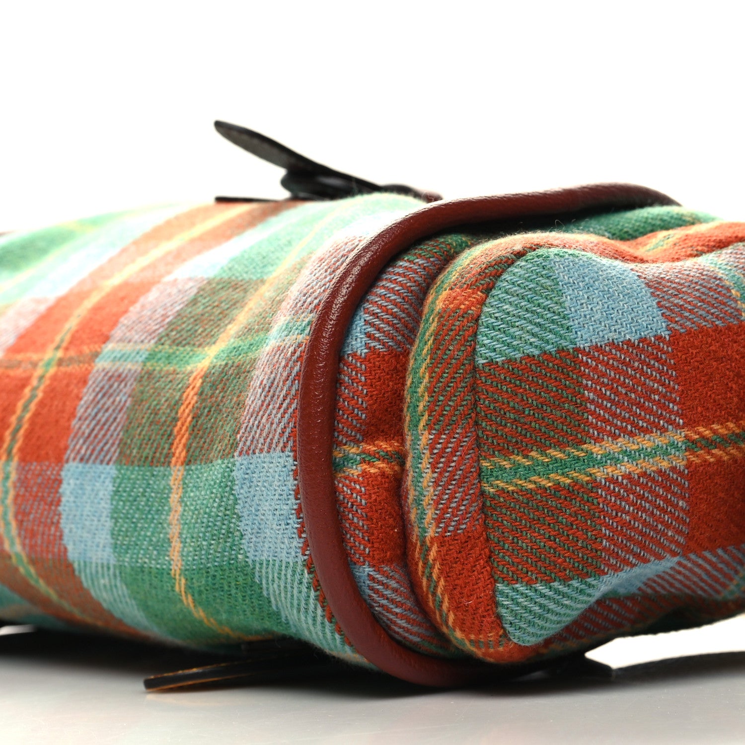 Gucci Calfskin Tartan Childrens Backpack Blue Multicolor 10 of 10