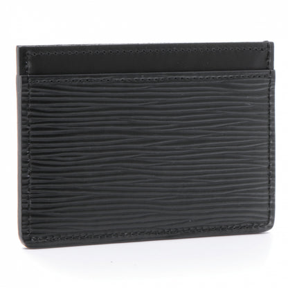 Louis Vuitton Epi Simple Card Holder Black 3 of 7