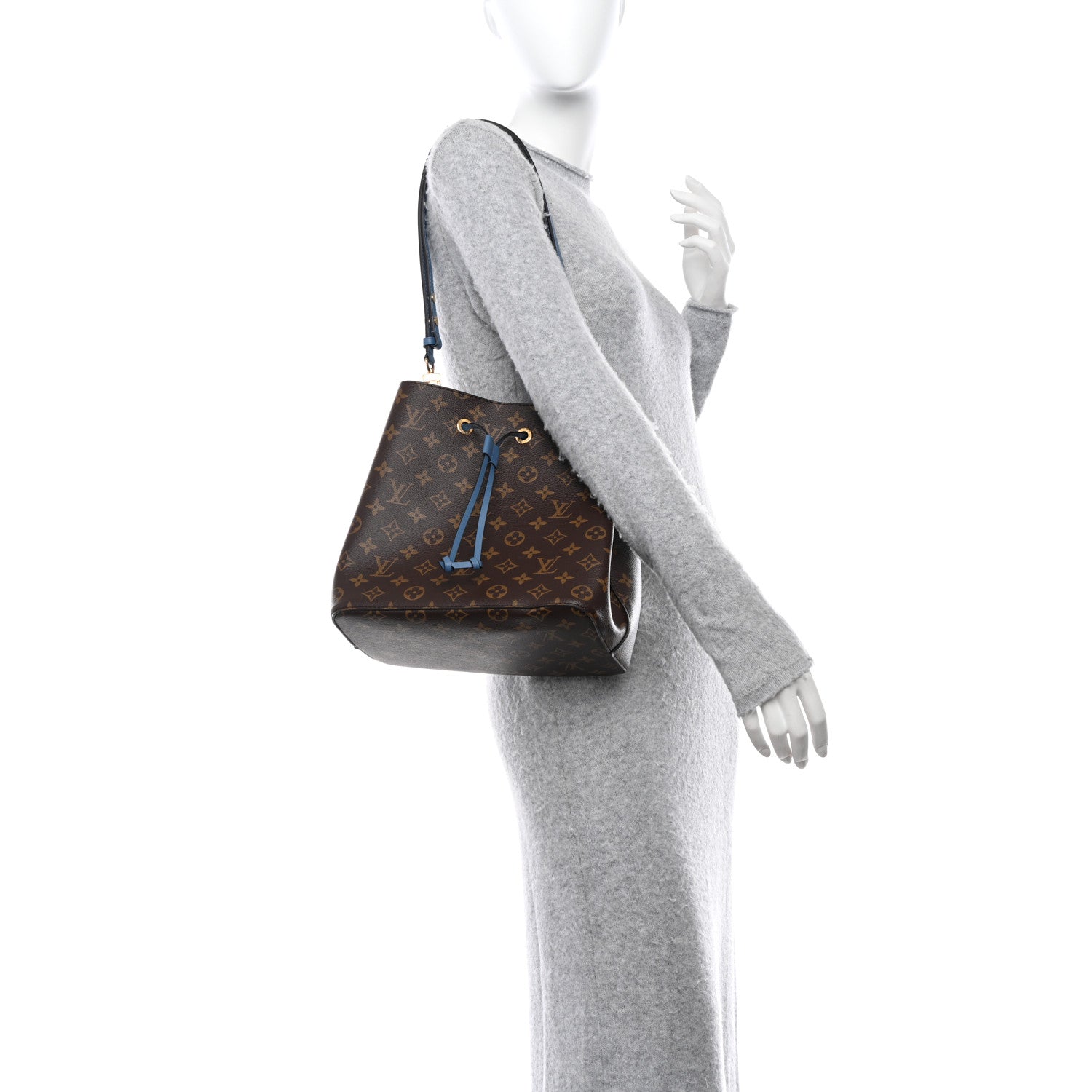 Louis Vuitton LOUIS VUITTON Monogram Neonoe MM Blue Jean 2 of 9