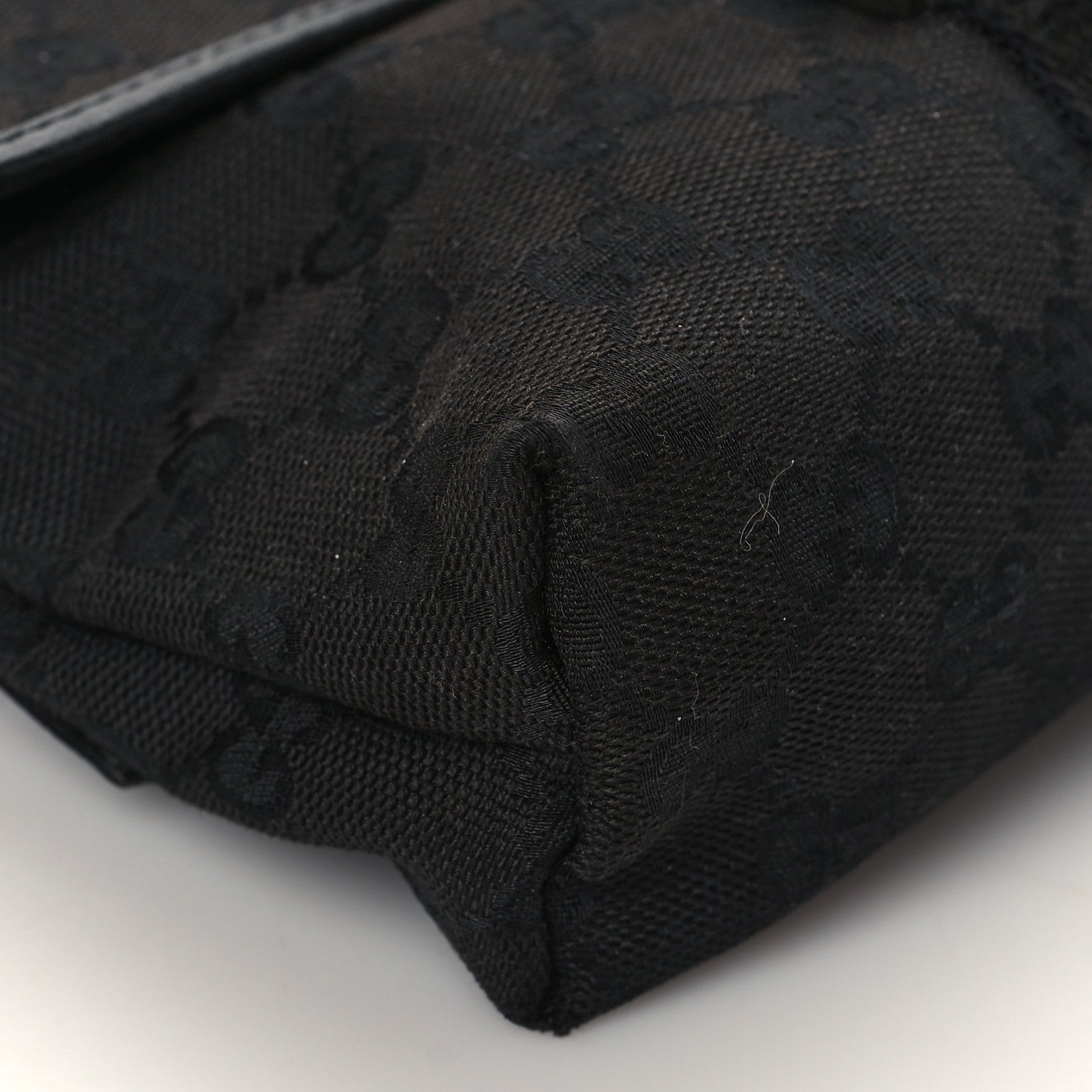 Gucci GG Monogram Web Buckle Belt Bag Black 9 of 10