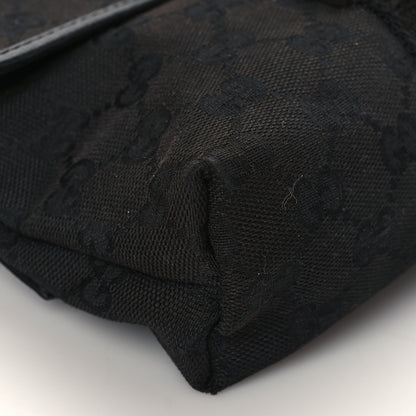 Gucci GG Monogram Web Buckle Belt Bag Black 9 of 10