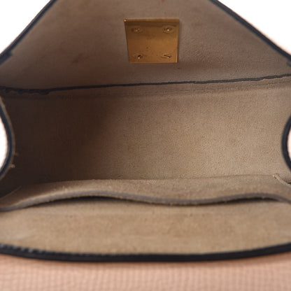 Chloe Grained Calfskin Lambskin Mini Bi-Color Drew Shoulder Bag Powder Beige Caramel 5 of 10