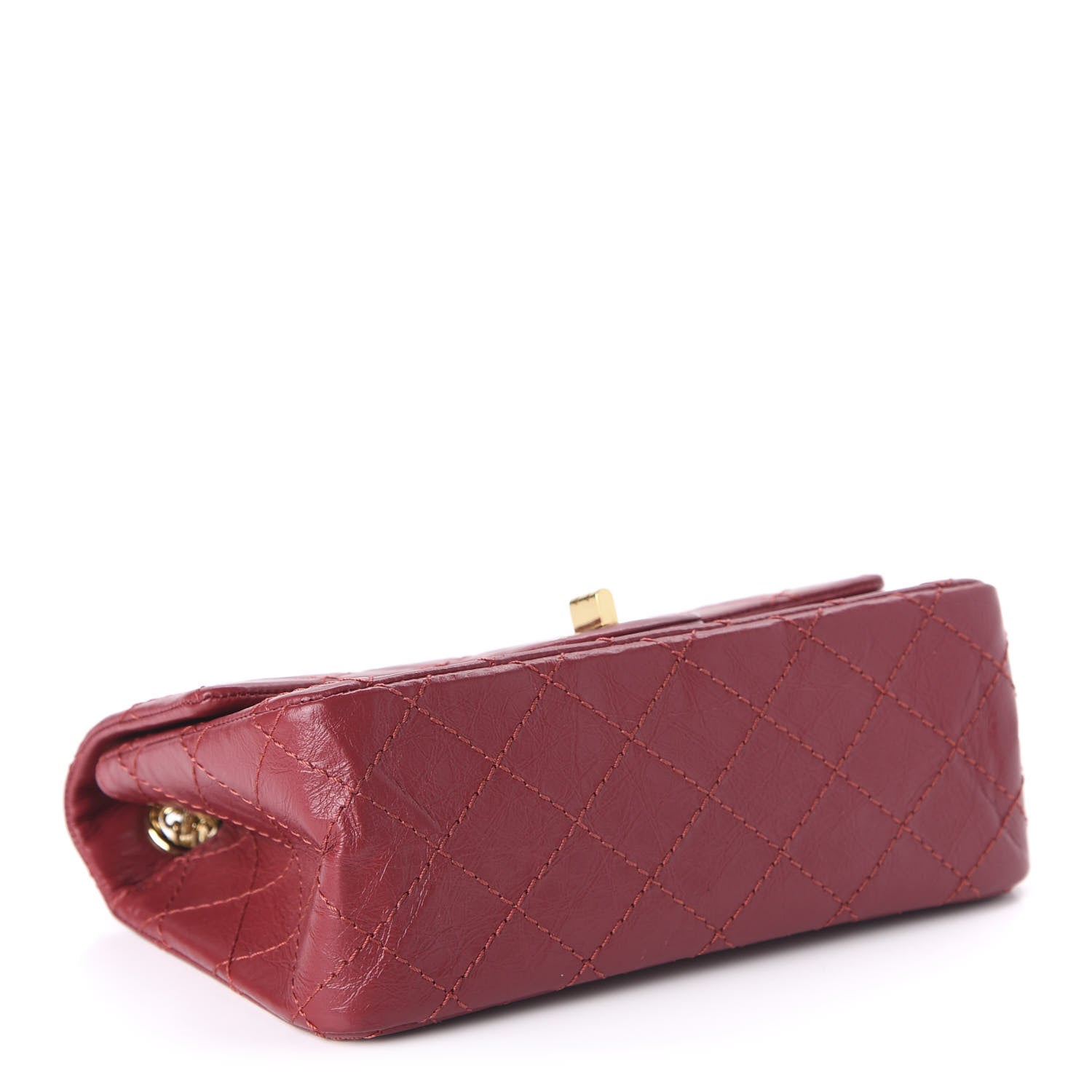 Chanel Aged Calfskin Quilted 2.55 Reissue Mini Flap Red 4 of 11