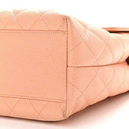 Chanel Caviar Quilted Jumbo Kelly Flap Beige 8 of 13