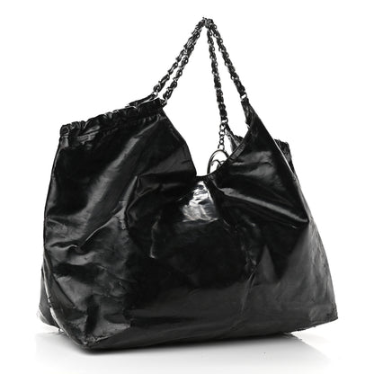 Chanel Vinyl XL Coco Cabas Black 3 of 15