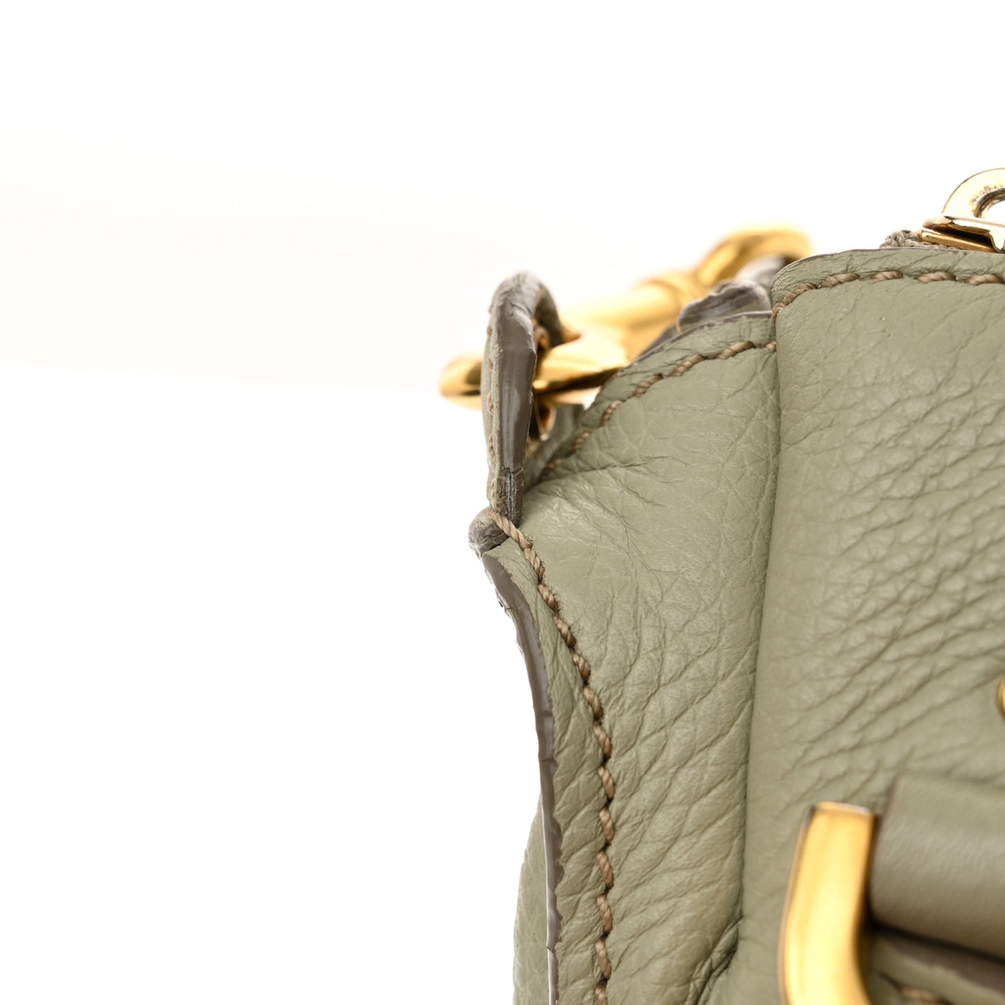 Calfskin Medium Marcie Satchel Baobab Green