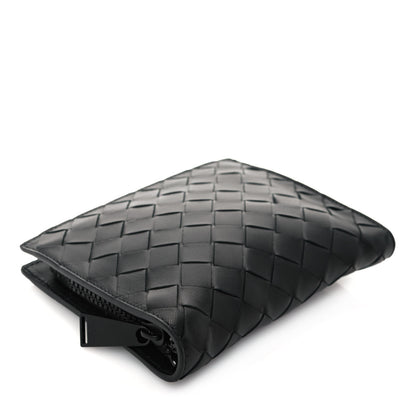 Bottega Veneta Nylon Nappa Intrecciato Convertible Tote Khaki Black 15 of 21