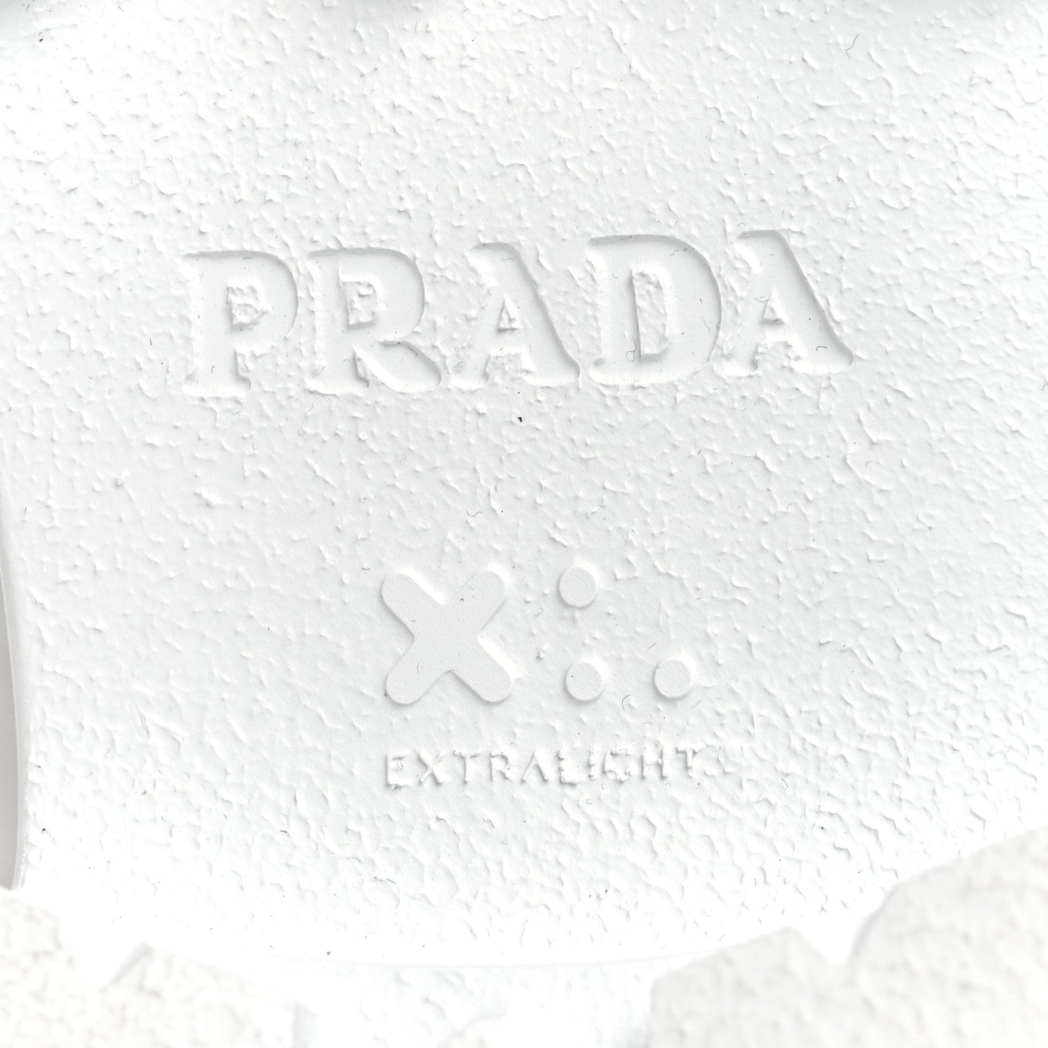 Prada Nappa Soft Metal Triangle Logo Padded Monolith 55mm Slingback Sandals 37.5 White 7 of 8
