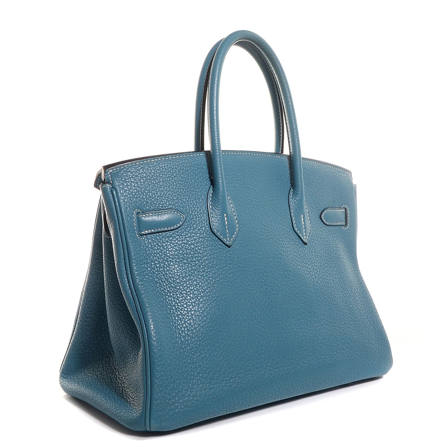Taurillon Clemence Birkin 30 Blue Jean