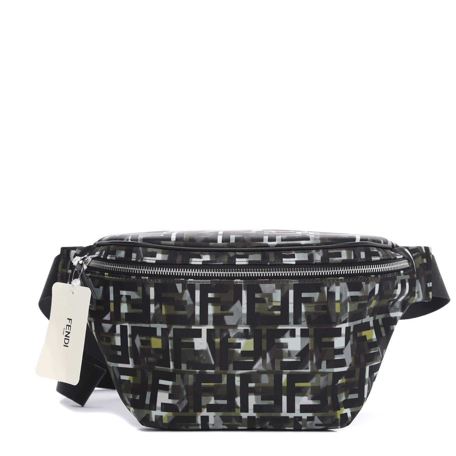 Fendi Nylon CamouFF Belt Bag Black Multicolor 1 of 9