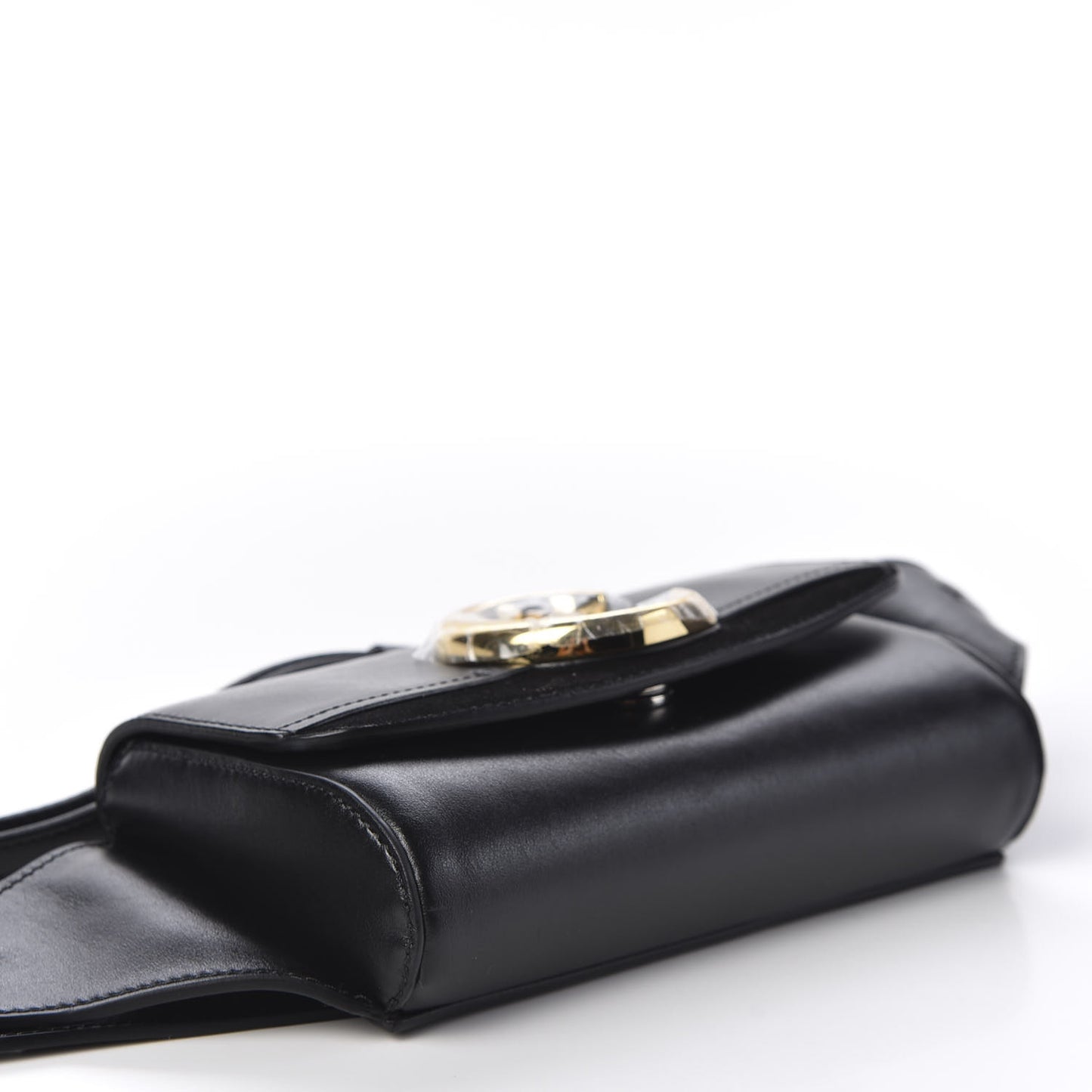 Calfskin Suede C Belt Bag Black