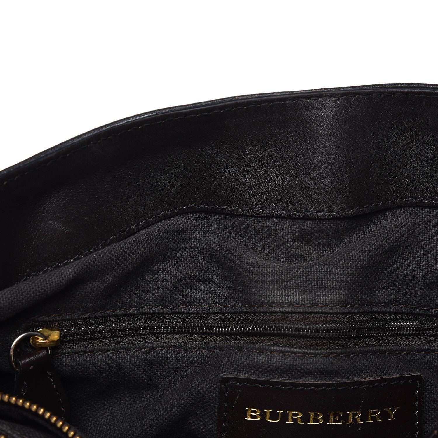 Burberry Haymarket Check Medium Golderton Tote Chocolate 20 of 20