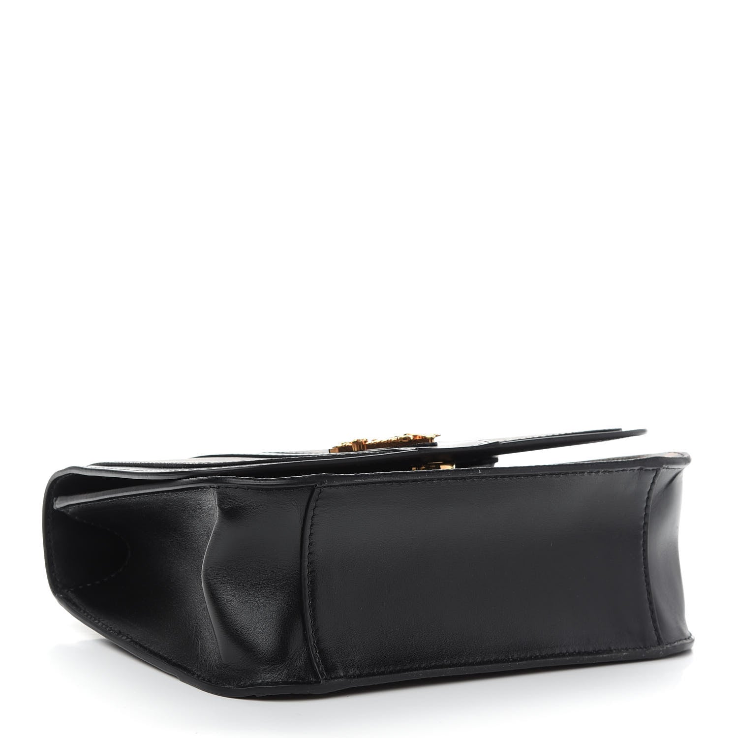 Versace Coated Canvas La Greca Signature Shoulder Bag Black 4 of 8