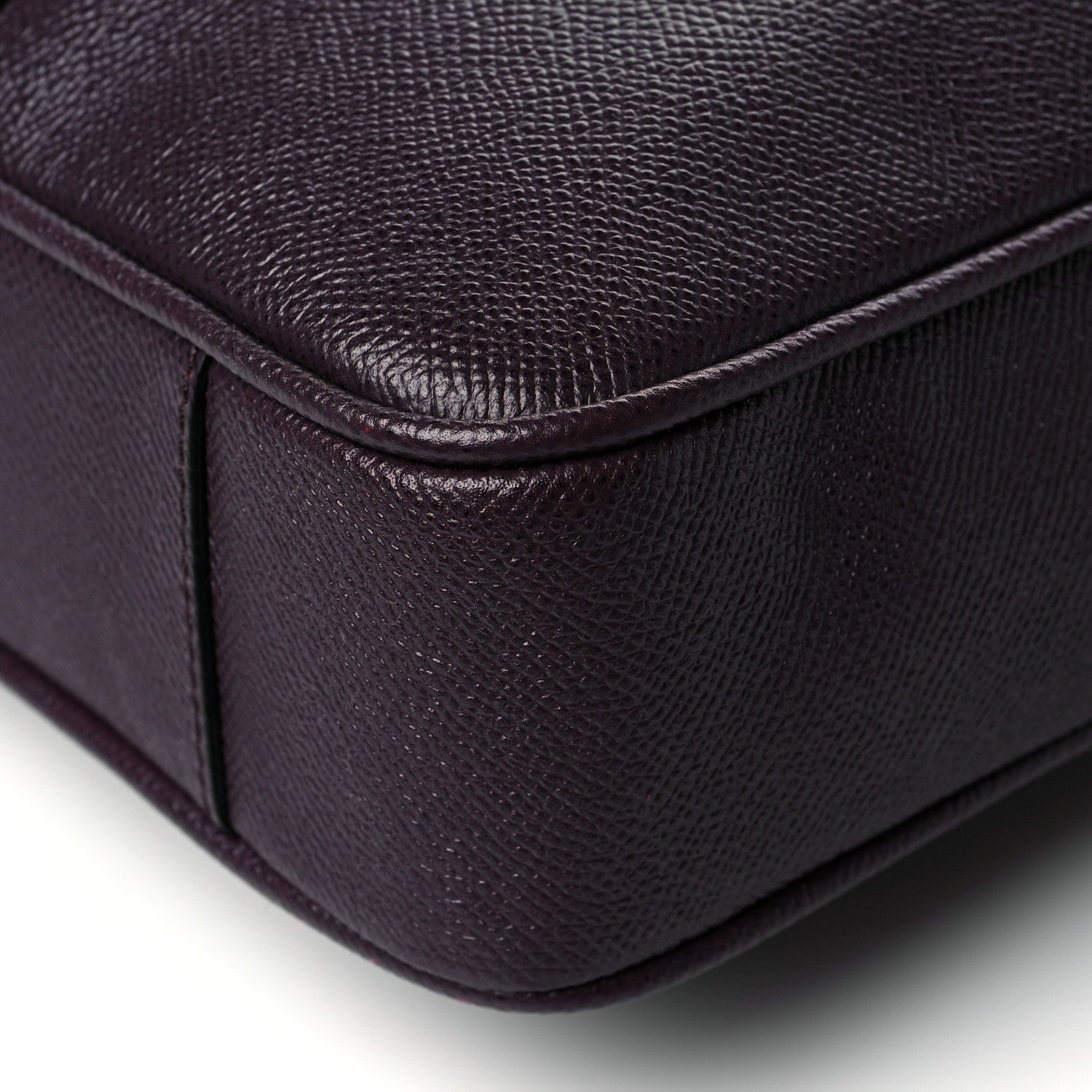 Burberry Textured Calfskin Small Newberg Briefcase Burgundy 10 of 10