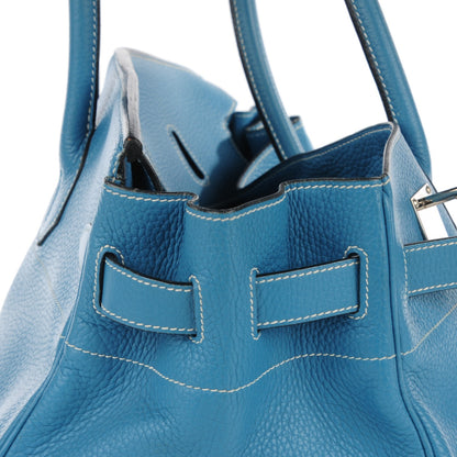 Hermes Taurillon Clemence JPG Birkin 42 Blue Jean 13 of 20
