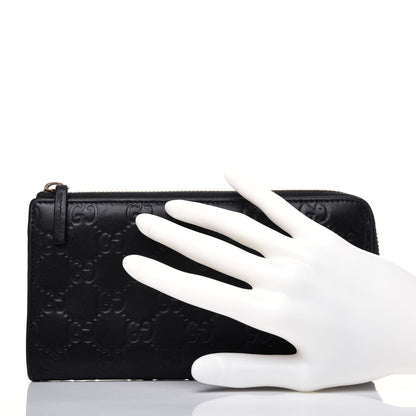 Gucci Guccissima Donna Long Wallet Black 2 of 17