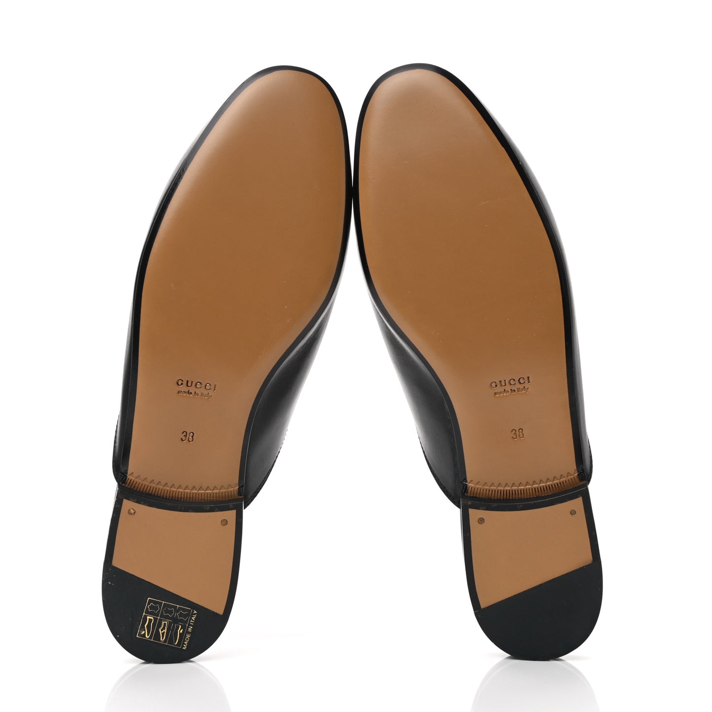 Calfskin Womens Princetown Slippers 38 Black