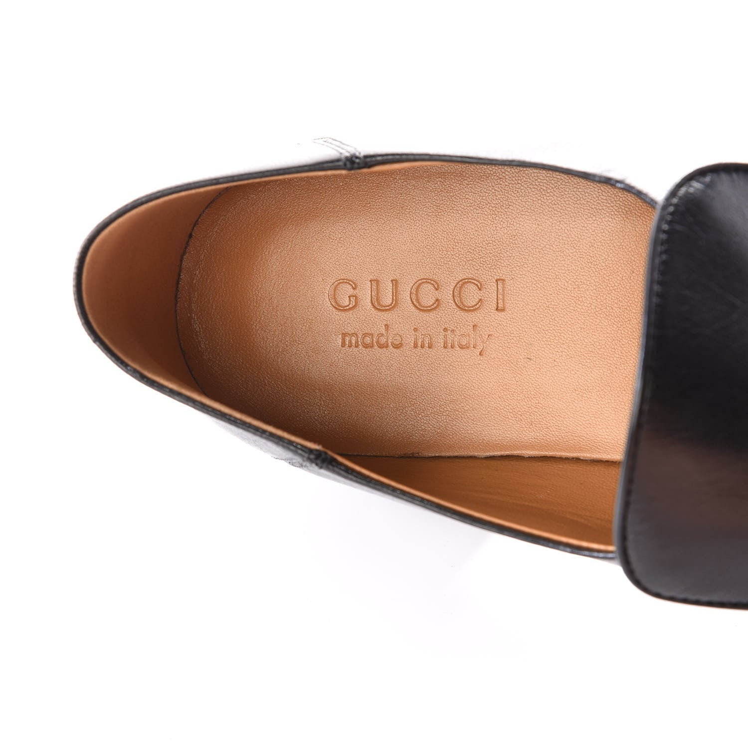 Gucci Goatskin Mens Horsebit Loafers 8.5 Black 7 of 9