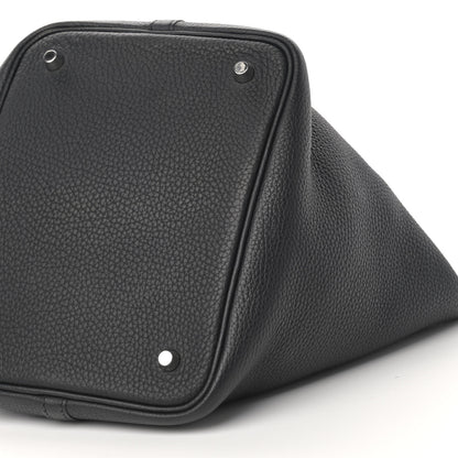 Hermes Taurillon Clemence Picotin Lock 22 MM Black 9 of 11