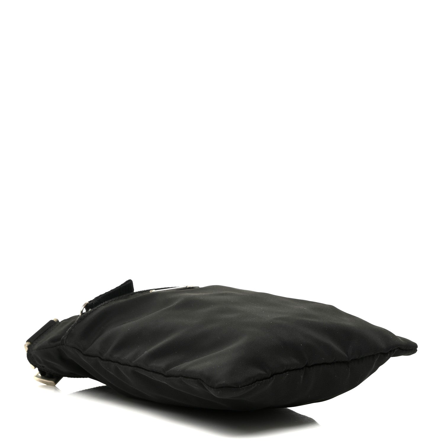 Prada Nylon Small Flat Messenger Bag Black 3 of 9