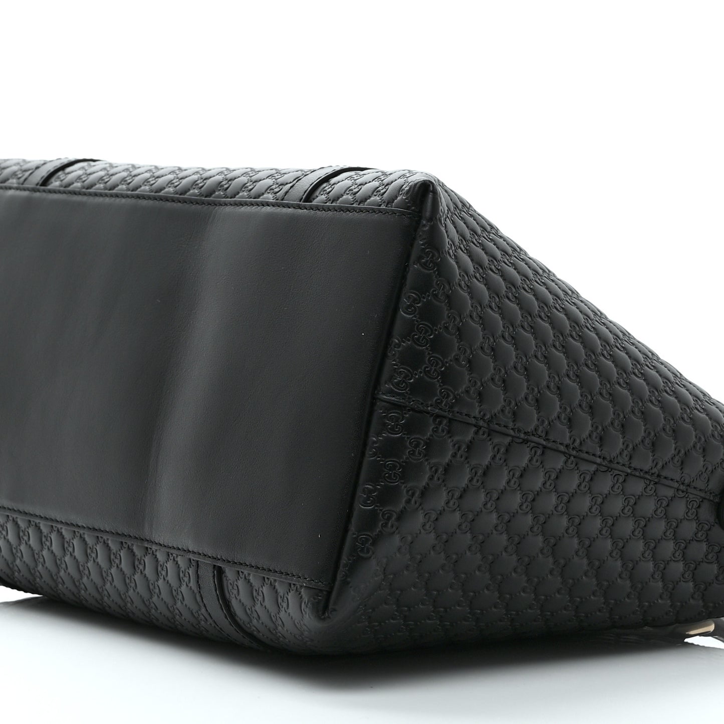 Soft Microguccissima Dome Satchel Black