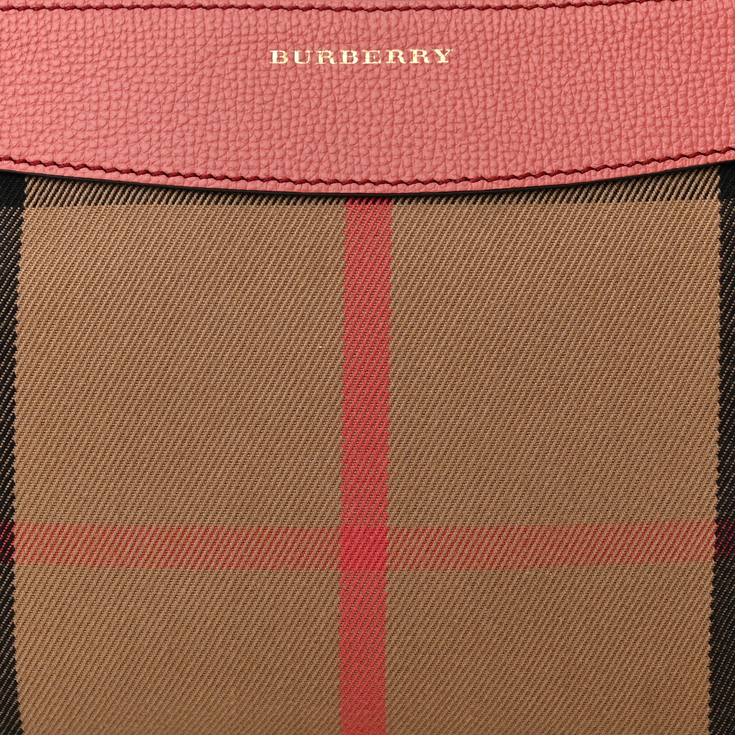 Burberry House Check Derby Peyton Crossbody Clutch Bag Pink 9 of 13
