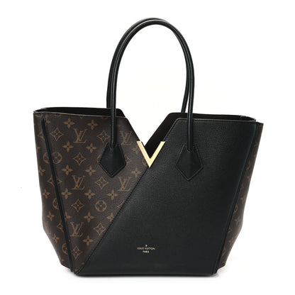 Louis Vuitton Calfskin Monogram Kimono Tote Black 1 of 11