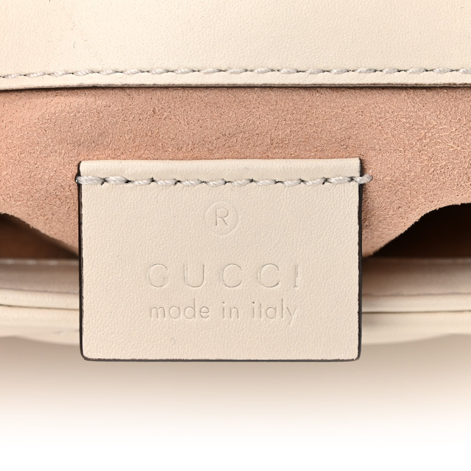 Gucci Calfskin Matelasse Super Mini GG Marmont Shoulder Bag White 6 of 11