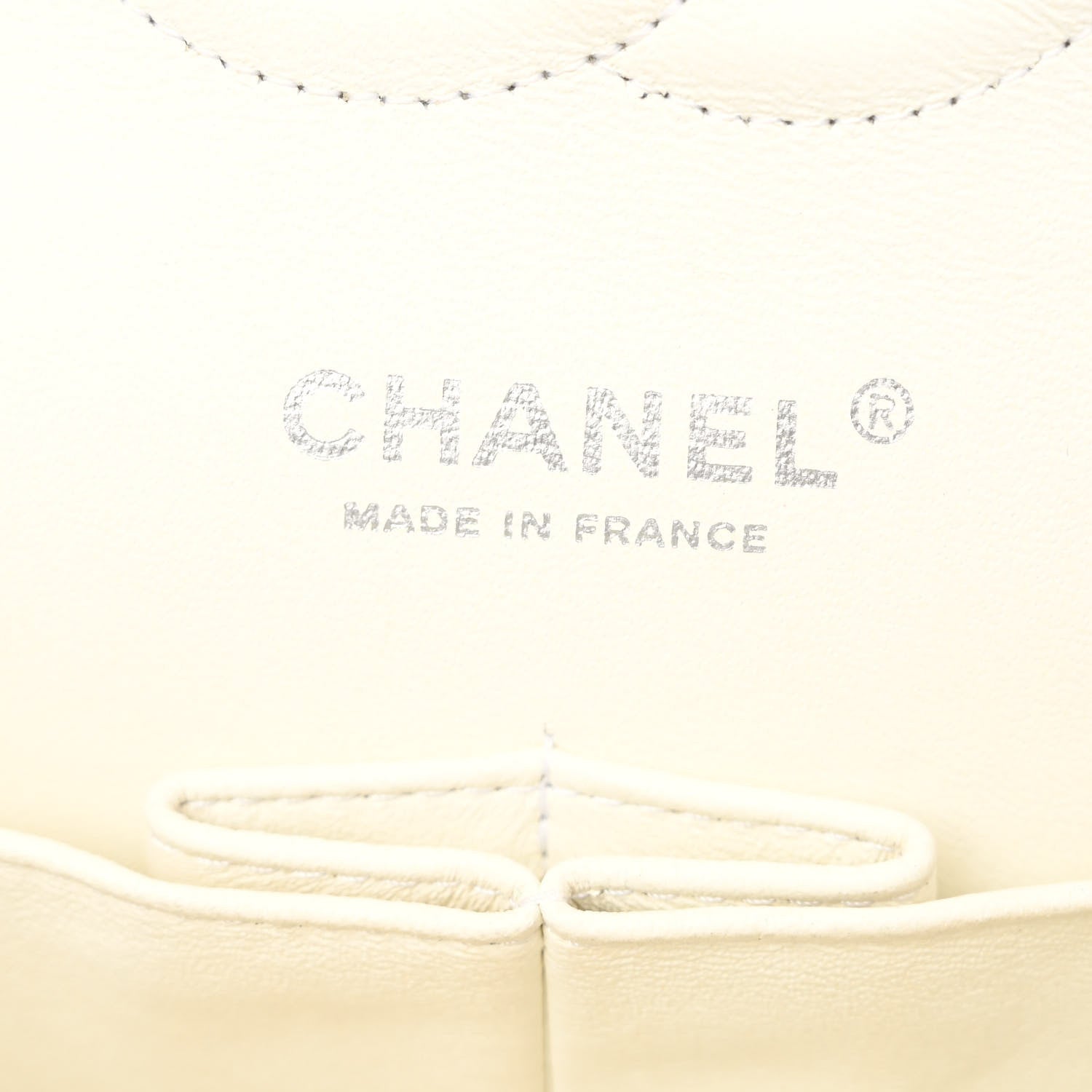 Chanel Caviar Quilted Medium Double Flap White 6 of 10