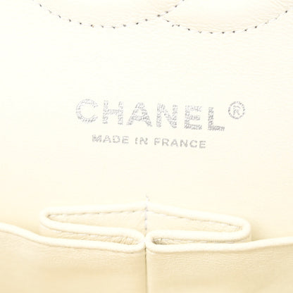 Chanel Caviar Quilted Medium Double Flap White 6 of 10