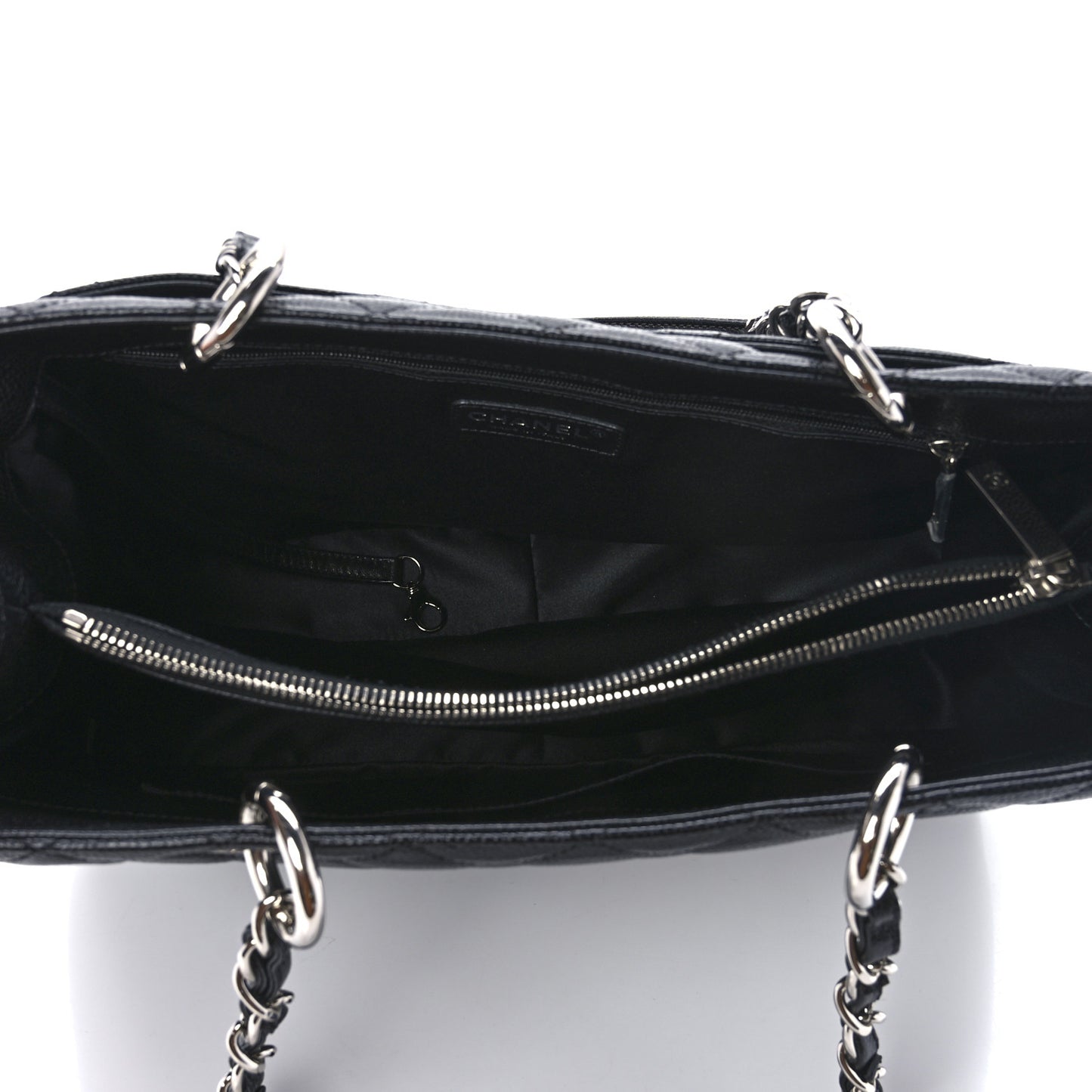 Caviar Quilted Grand Shopping Tote GST Black
