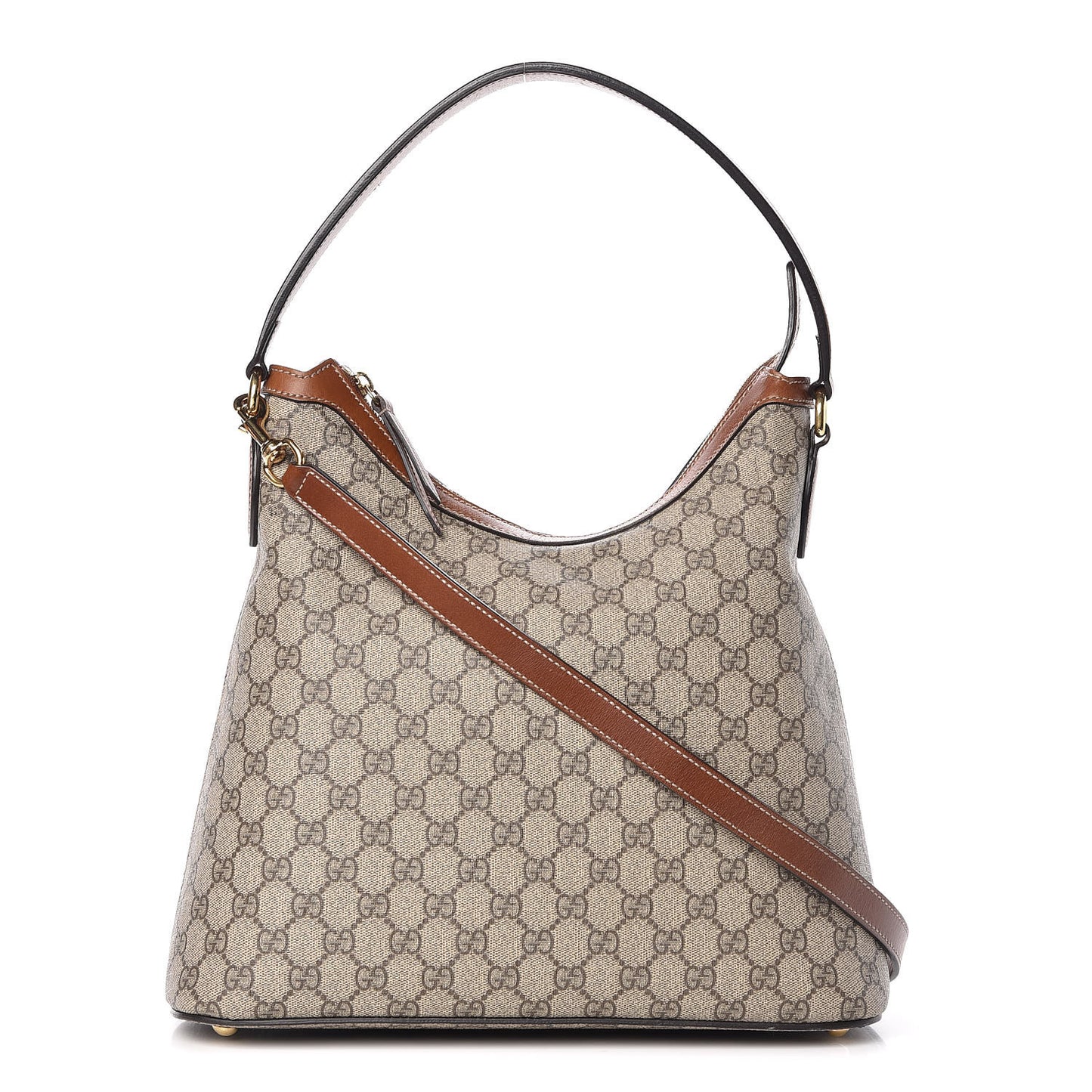 GG Supreme Monogram Linea A Hobo Brown