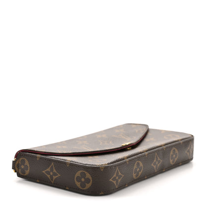 Louis Vuitton Monogram Pochette Felicie Chain Wallet Fuchsia 5 of 13