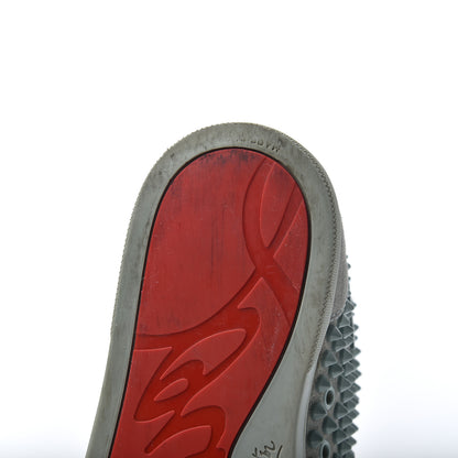 Christian Louboutin Veau Velours Mens Louis Orlato Flat Spikes Sneakers 42 Light Green 22 of 23