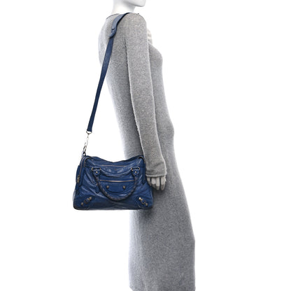 Balenciaga Agneau Giant 12 Silver Hardware Town Bleu Glacier 3 of 15