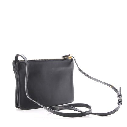 Celine Lambskin Small Trio Crossbody Bag Black 3 of 9