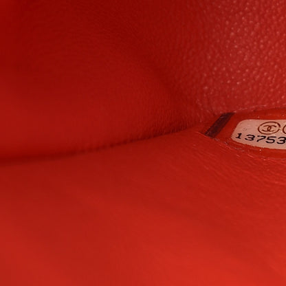 Chanel Lambskin Quilted Maxi Single Flap Light Red 7 of 12