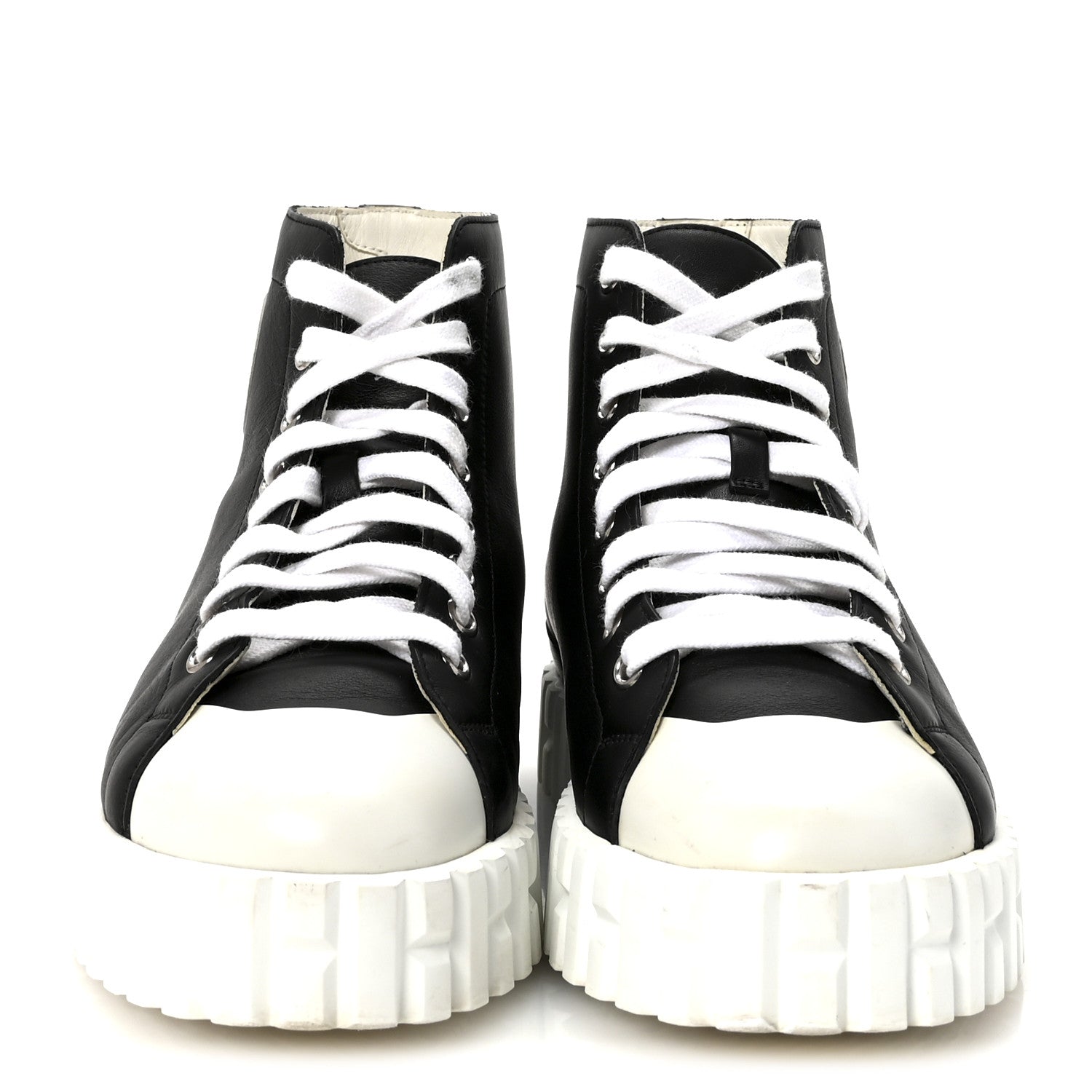 Hermes Calfskin Womens Climb Sneakers 37 Black 3 of 8