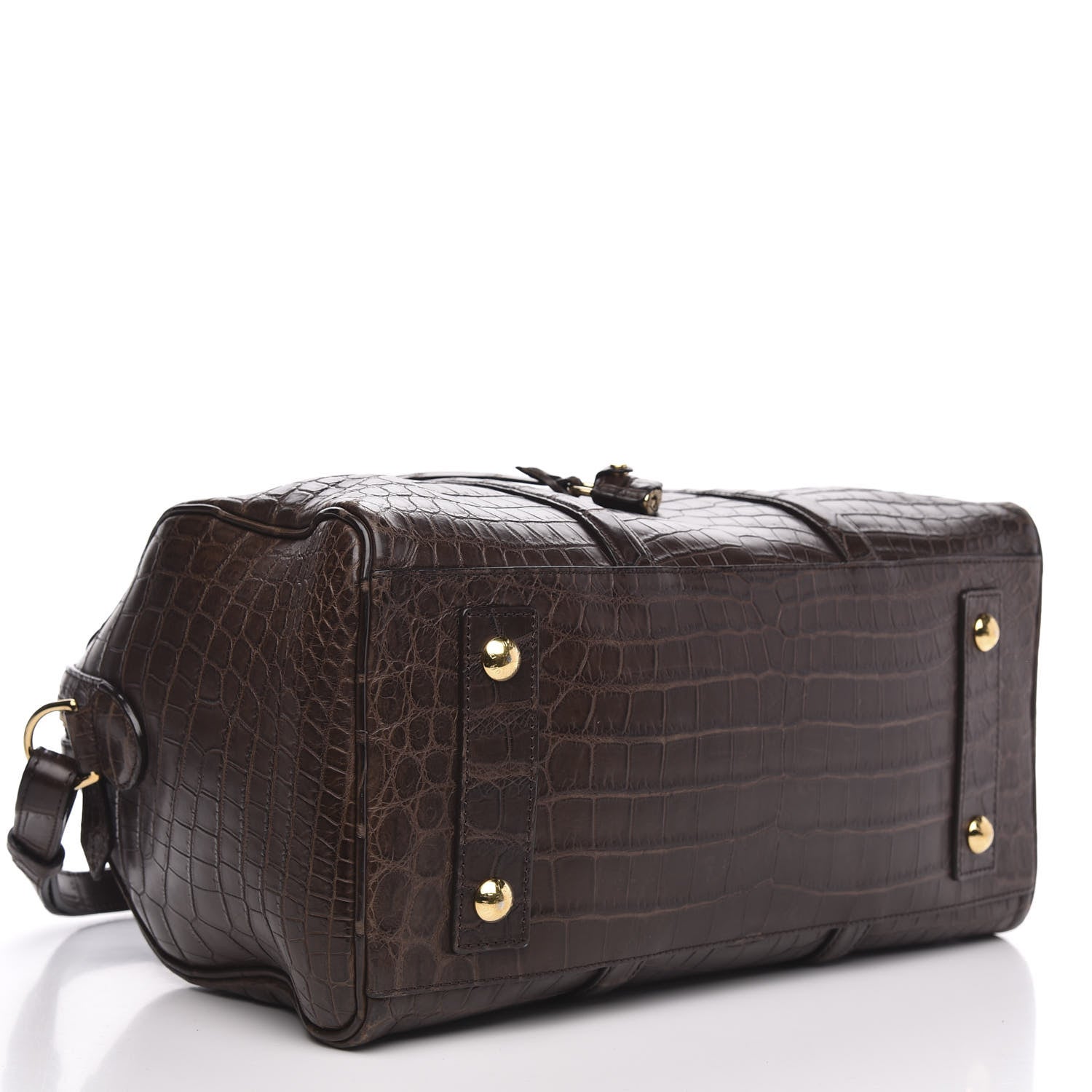 Louis Vuitton Matte Alligator SC Bag MM Chocolate 4 of 11