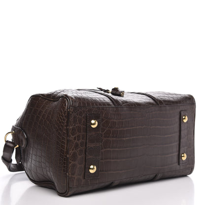 Louis Vuitton Matte Alligator SC Bag MM Chocolate 4 of 11